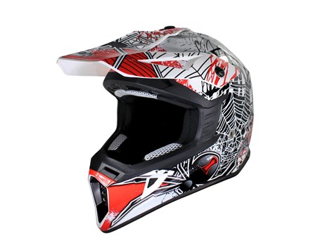 KASK VCAN H325 WHITE BLACK WIDOW RED XL