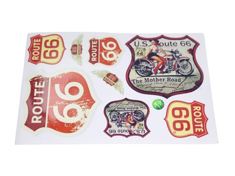 NAKLEJKA ROUTE 66 HUN