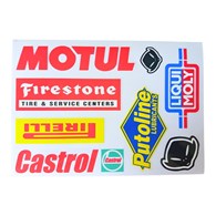 NAKLEJKA MOTUL CASTROL PIRELLI PUTOLINE HUN