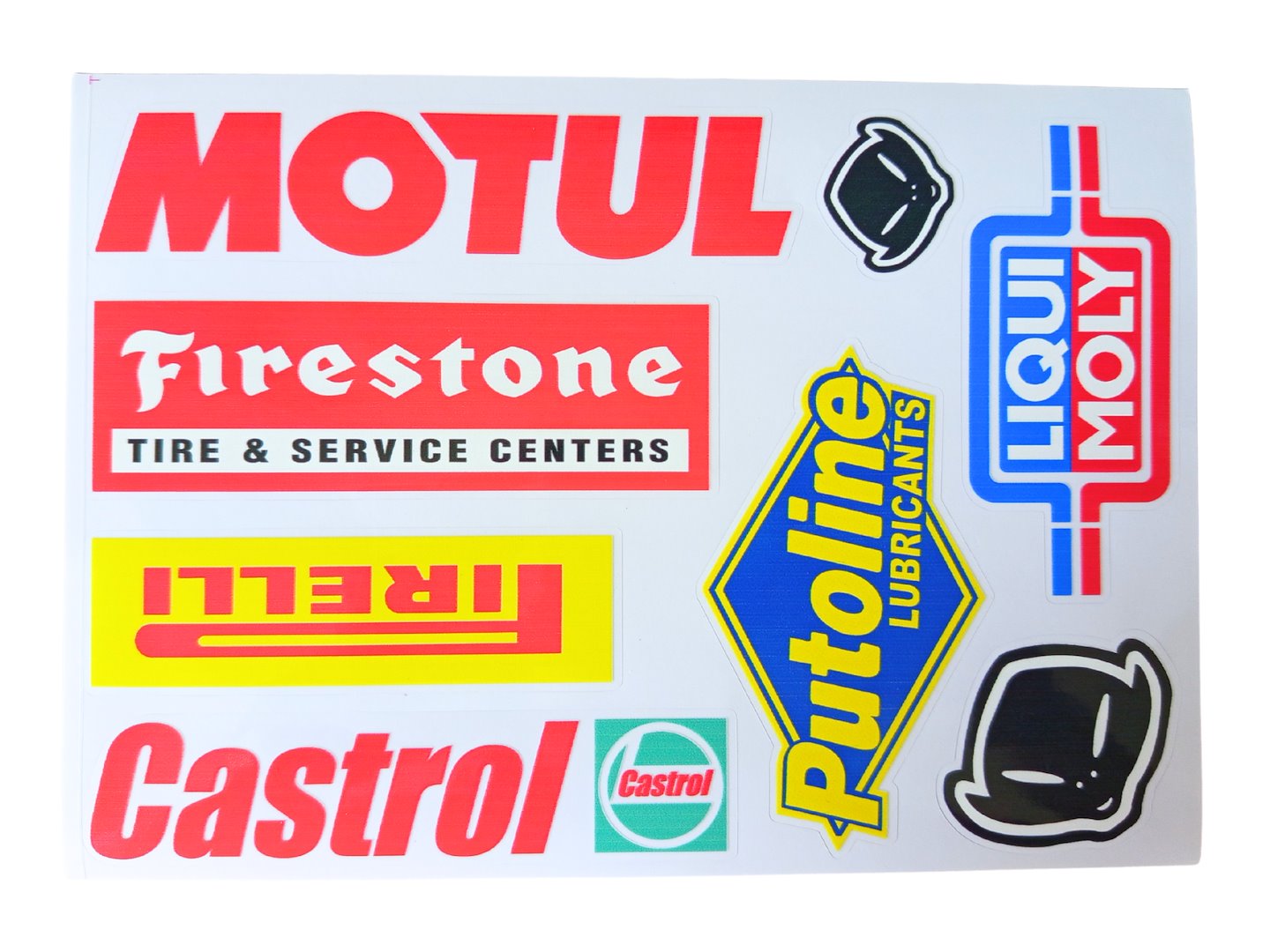 NAKLEJKA MOTUL CASTROL PIRELLI PUTOLINE HUN