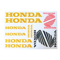 NAKLEJKA HONDA ZŁOTA HUN