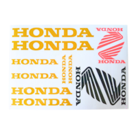 NAKLEJKA HONDA ZŁOTA HUN