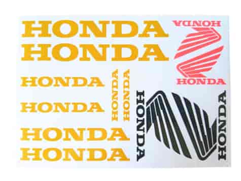 NAKLEJKA HONDA ZŁOTA HUN