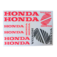 NAKLEJKA HONDA CZERWONA HUN