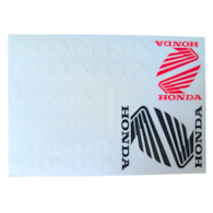 NAKLEJKA HONDA BIAŁA HUN
