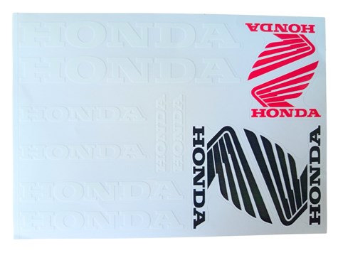 NAKLEJKA HONDA BIAŁA HUN