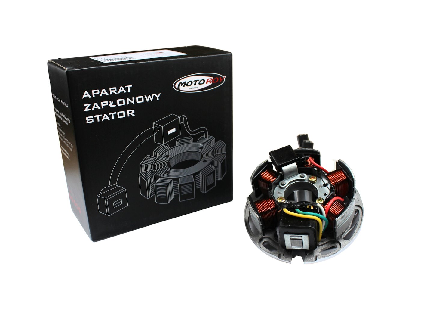 APARAT ZAPŁONOWY STATOR MINARELLI AM6 50 2T LC APRILIA CLASSIC/TUONO/RS/RX/SX BETA RR/RK6 DERBI GPR/SENDA FANTIC CABALLERO/SUPER MOTARD GILERA RCR/SMT/ZULU MALAGUTI XSM/XTM MBK X-LIMIT/X-POWER PEUGEOT XP/XP6 RIEJU SPIKE/SMX/TANGO YAMAHA DT/TZR