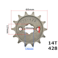 ZĘBATKA PRZÓD 428-14z ATV 110/125 ROB