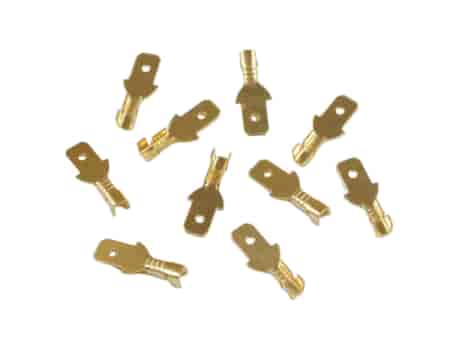 KONEKTOR MĘSKI 4.7mm PŁASKI NIEIZOLOWANY 10szt.