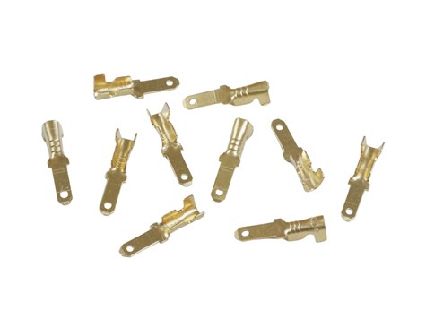 KONEKTOR MĘSKI 2.8mm PŁASKI NIEIZOLOWANY 10szt.