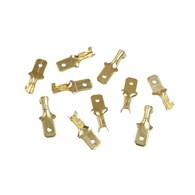 KONEKTOR MĘSKI 6.3mm PŁASKI NIEIZOLOWANY 10szt.