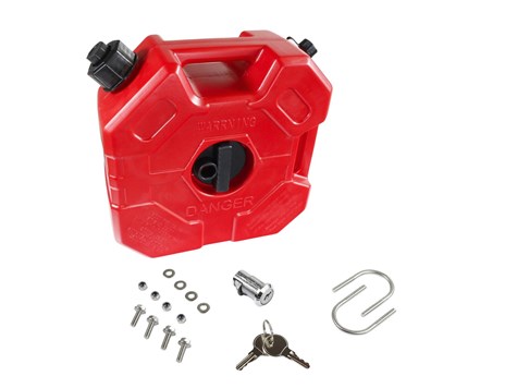 KANISTER NA PALIWO PLASTIKOWY HDPE DO QUADA 5L Z UCHWYTEM I ZAMKIEM