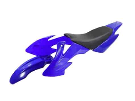 PLASTIKI CROSS 125 OSŁONY KANAPA ZESTAW NIEBIESKI