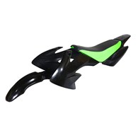 PLASTIKI CROSS 125 OSŁONY KANAPA CZARNO-ZIELONA