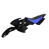 PLASTIKI CROSS 125 OSŁONY KANAPA CZARNO-NIEBIESKA