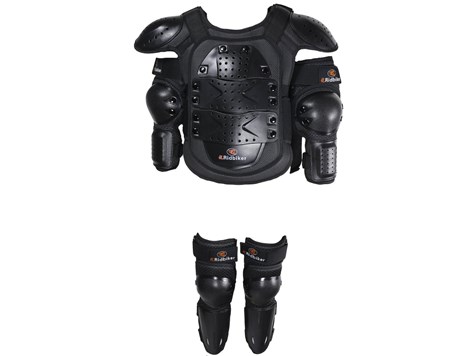 OCHRANIACZ BUZER RIDBIKER CZARNY L + ZESTAW OCHRANIACZY