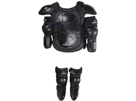 OCHRANIACZ BUZER RIDBIKER CZARNY XL + ZESTAW OCHRANIACZY