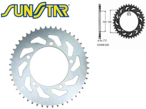 ZĘBATKA TYŁ SUNSTAR STALOWA SUNR1-4499-48