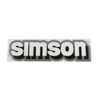 NAKLEJKA SIMSON BIAŁO-CZARNO-SZARA KAT-E