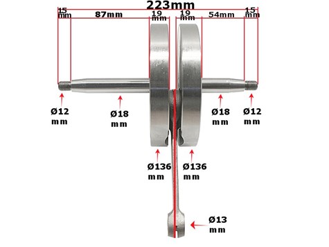 WAŁ KORBOWY WSK 125