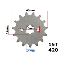 ZĘBATKA PRZÓD 420-15z ATV 110 ROB