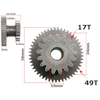 ZĘBATKA ROZRUSZNIKA ATV 150 GY6-150 DIABLO FUXIN