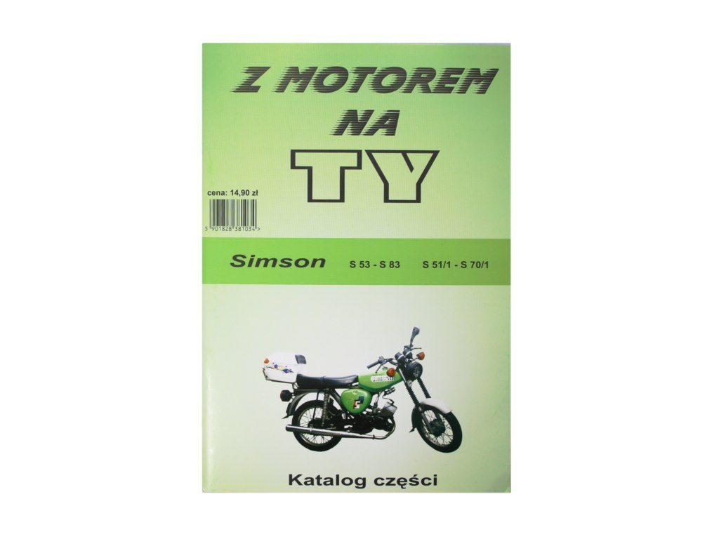 KATALOG CZĘŚCI Z MOTOREM NA TY - SIMSON S53 S83 S51/1 S70/1