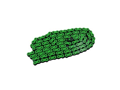 ŁAŃCUCH 420H-130L RACING ZIELONY HB