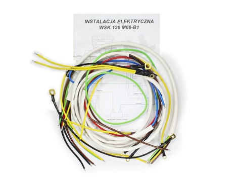 INSTALACJA ELEKTRYCZNA WSK 125 M06-B1 BIAŁA
