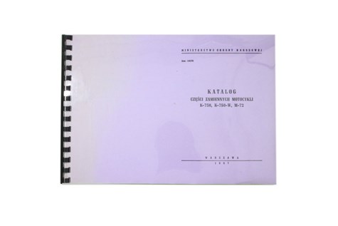 KATALOG CZĘŚCI ZAMIENNYCH K-750 K-750-W M-72
