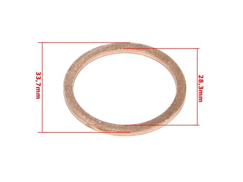 USZCZELKA SIMSON S50 S51 KR51/1 KR51/2 SR4-2 SR4-3 SR4-4 SR80 TŁUMIKA ORYGINAŁ MIEDZIANA DE