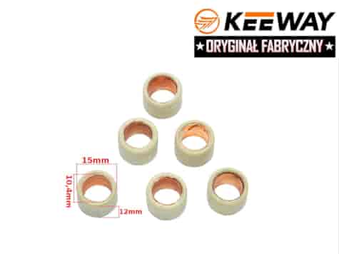ROLKI WARIATORA 15x12mm 5gr KEEWAY 50 2T HURRICAN KPL. ORYGINAŁ