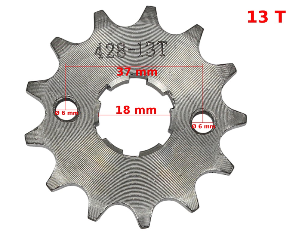 ZĘBATKA PRZÓD 428-13z ATV STREET CG-150 CG-200 ROB