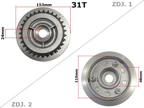 ZĘBATKA TYŁ SIMSON SR50 HUN