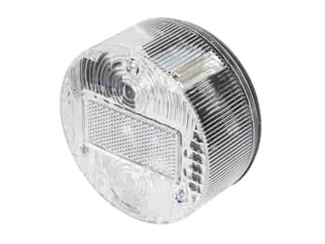 LAMPA TYŁ MZ OKRĄGŁA BIAŁA Z BIAŁYM ODBLASKIEM