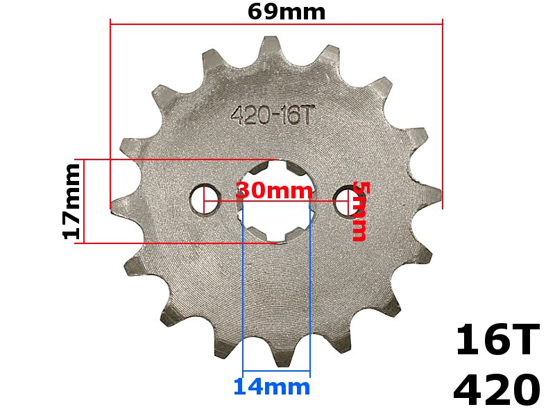 ZĘBATKA PRZÓD 420-16z ATV 110 ROB