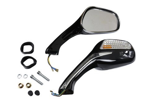 LUSTERKA M10 QY-222 CZARNE Z KIERUNKOWSKAZEM