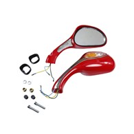 LUSTERKA M10 QY-201 CZERWONE Z KIERUNKOWSKAZEM