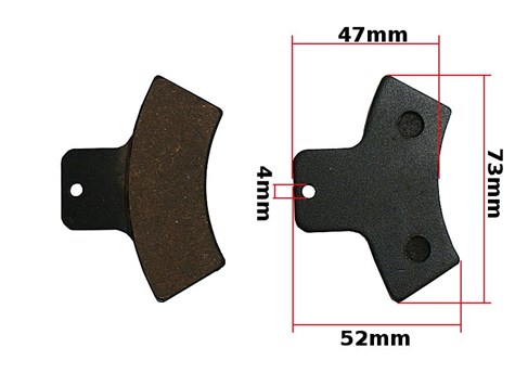 KLOCKI HAMULCOWE ATV 200 LINHAI TYŁ