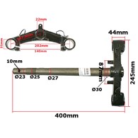 SZTYCA GY6-50 BAOTIAN KOŁO 12'' WARIANT 1