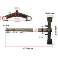 SZTYCA GY6-50 BAOTIAN KOŁO 12'' WARIANT 1
