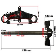 SZTYCA GY6-50 BAOTIAN KOŁO 10''