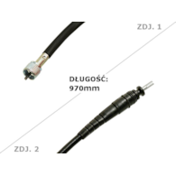 LINKA LICZNIKA GY6-50 PŁETWA WCISKANA PLASTIKOWA 970mm