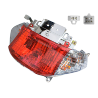 LAMPA TYŁ GY6 SKUTER KOŁO 10'' BIAŁE KIERUNKI