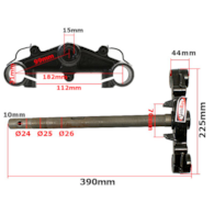 SZTYCA GY6-50 BAOTIAN KOŁO 12'' WARIANT 2