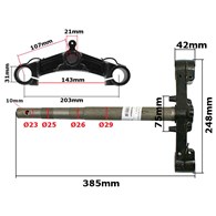 SZTYCA GY6-50 BAOTIAN KOŁO 12'' WARIANT 3