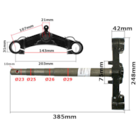 SZTYCA GY6-50 BAOTIAN KOŁO 12'' WARIANT 3
