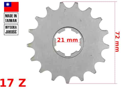 ZĘBATKA PRZÓD JAWA 350 17z TAIWAN