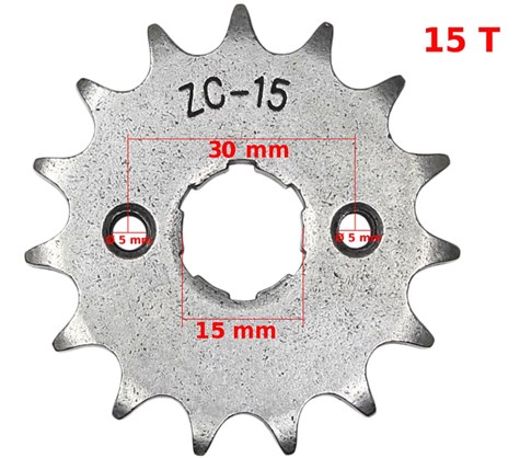 ZĘBATKA PRZÓD 428-15z ATV STREET CG-150 CG-200 ROB