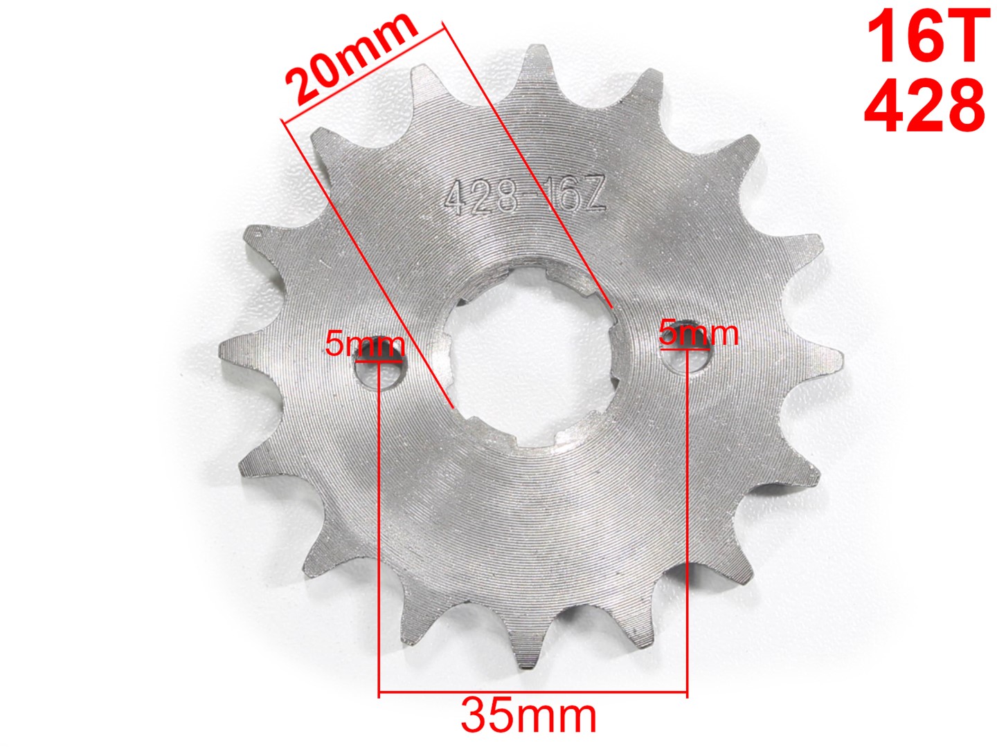 ZĘBATKA PRZÓD 428-16z ATV STREET CG-150 CG-200 ROB